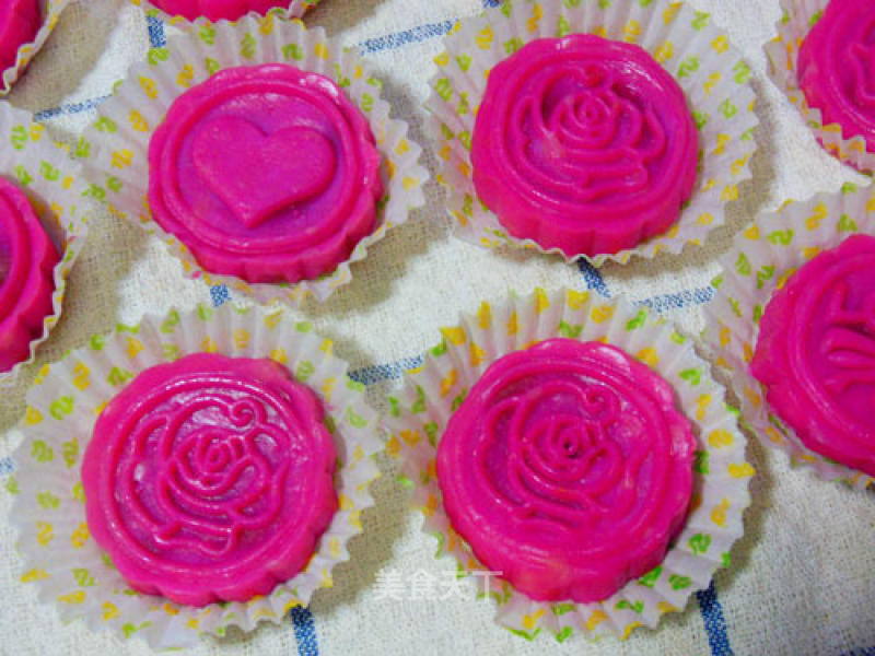 Rose•rose Filling——rose Snowy Mooncake recipe