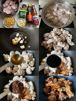 Braised Pork Knuckles with Soy Sauce recipe