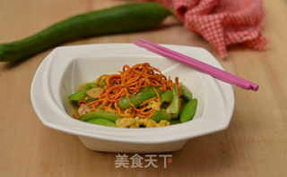 Stir-fried Loofah with Cordyceps Flower recipe