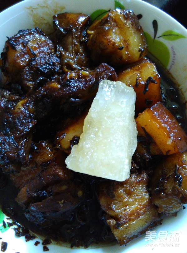 Pork with Dried Vegetables and Plum recipe