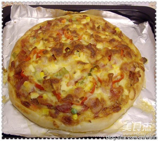 Bacon, Ham and Custard Pizza recipe