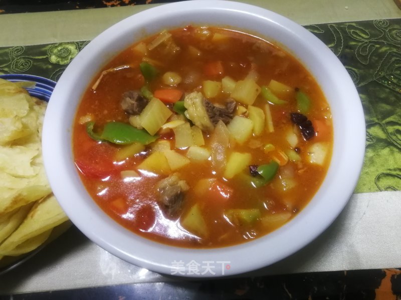 Radish Tomato Beef Brisket Soup recipe