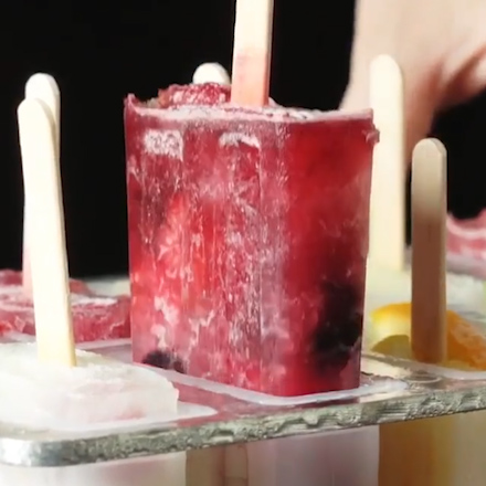 Homemade Fruit Popsicles recipe