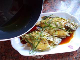 Microwave Version Steamed Sunfish recipe