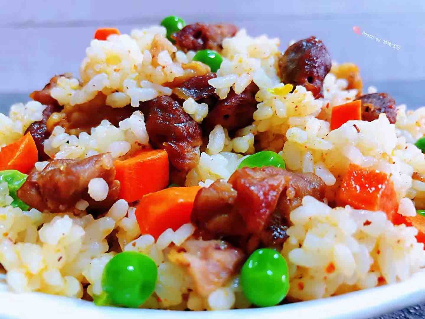 Lamb Skewers Fried Rice recipe