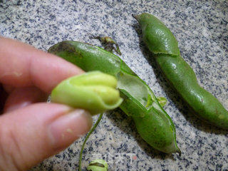 Roasted Broad Beans with Small Vegetarian Chicken recipe