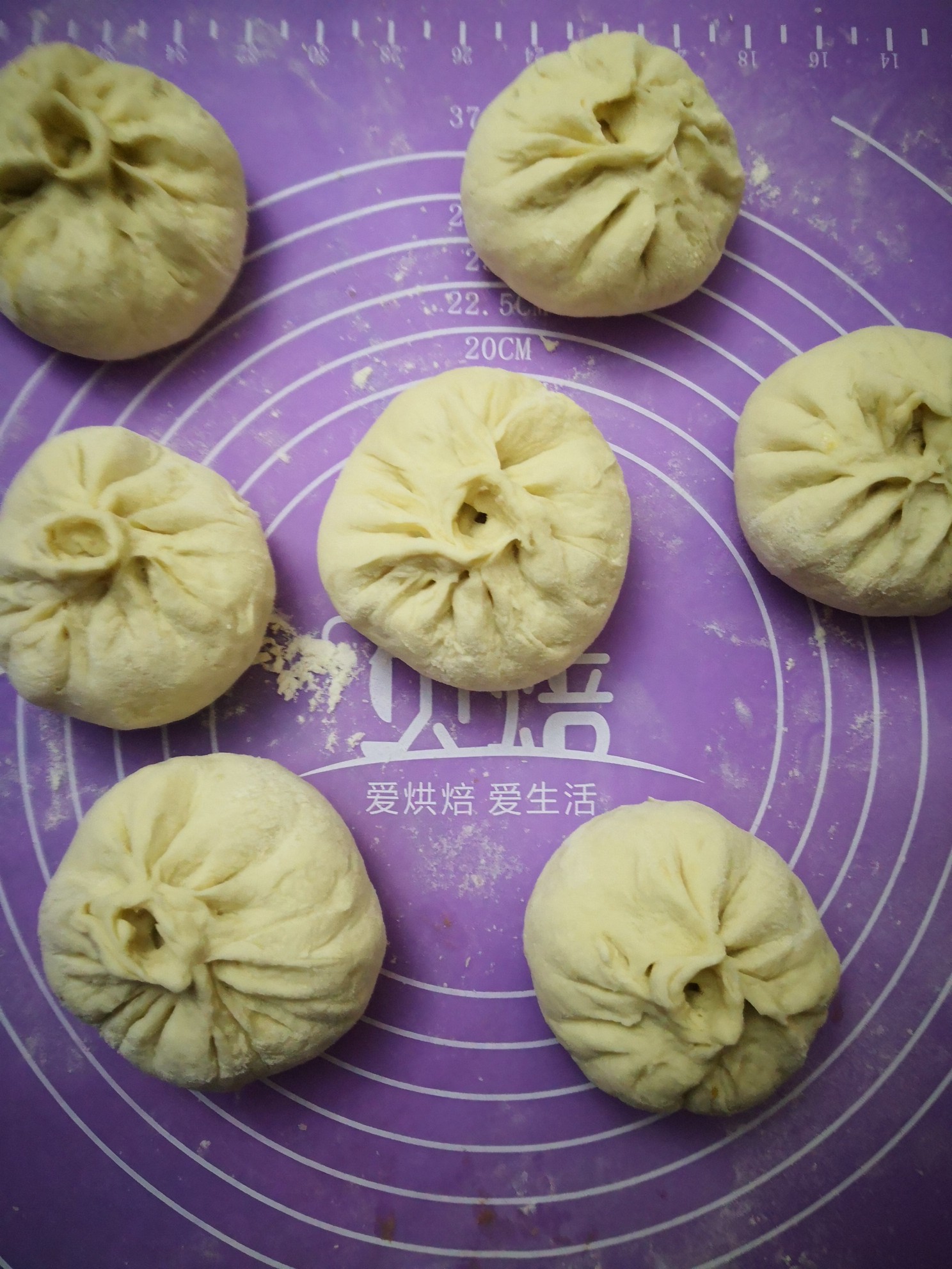 Two-color Radish Buns recipe