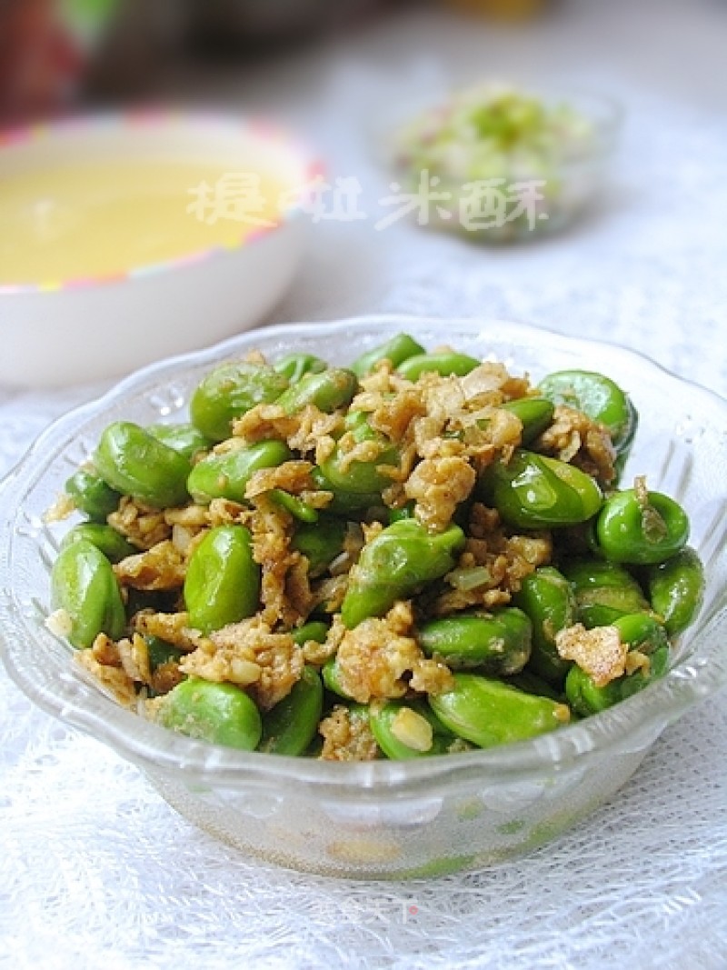 The Grains are Crispy-eggs and Broad Beans