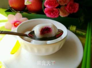 Fresh Flower Glutinous Rice Balls recipe