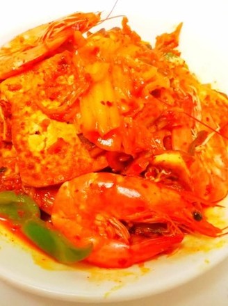 Kimchi Tofu Shrimp