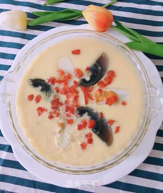 Three-color Steamed Egg recipe