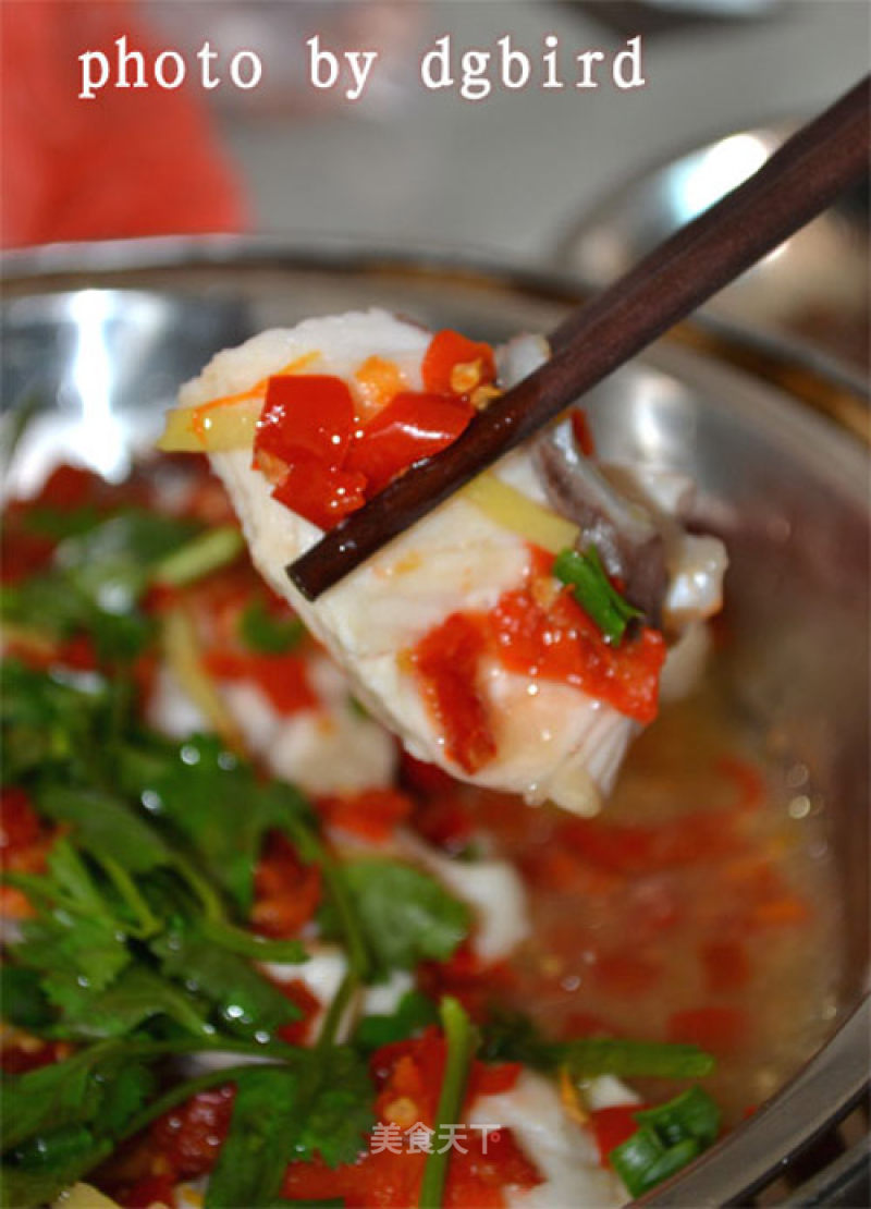 Steamed Fish Belly with Chopped Pepper recipe