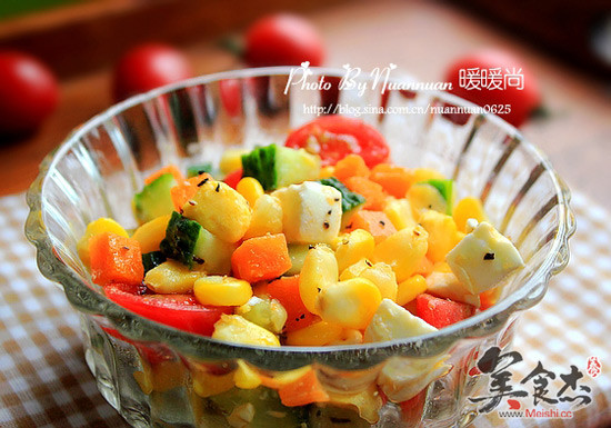 Corn Vegetable and Fruit Salad recipe