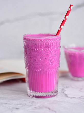 The Juice is Delicious Like This-dragon Fruit Milkshake recipe