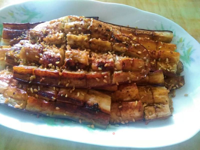 Grilled Eggplant with Shrimp Paste recipe