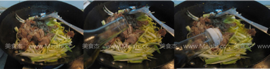 Stir-fried Lamb with Scallions recipe