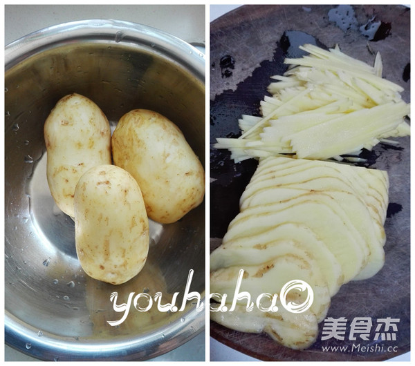 Oil-free Potato Shreds recipe