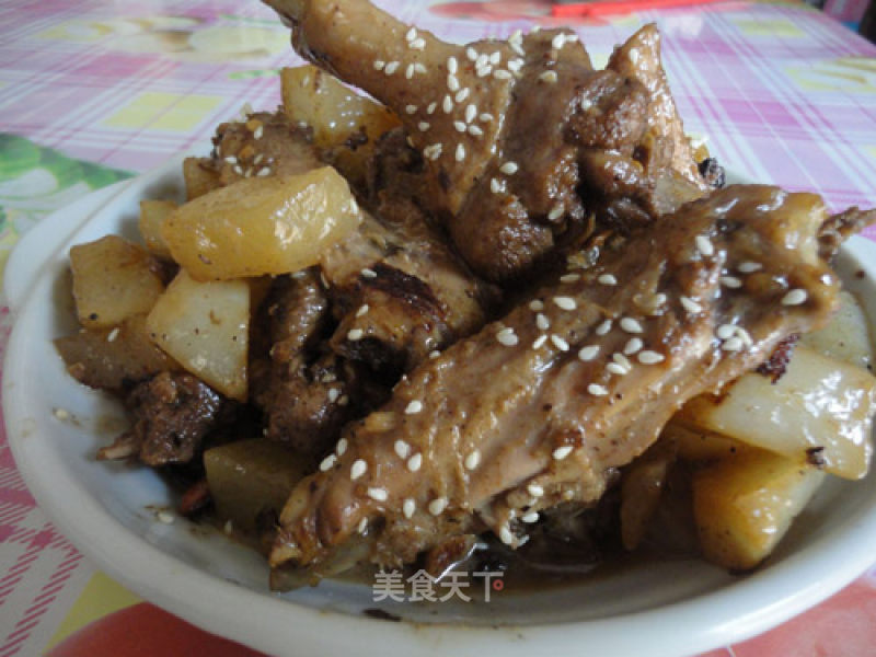 (part 4 of The Trial Report on Jingle Sauce) ---- Braised Duck with Radish in Sauce recipe