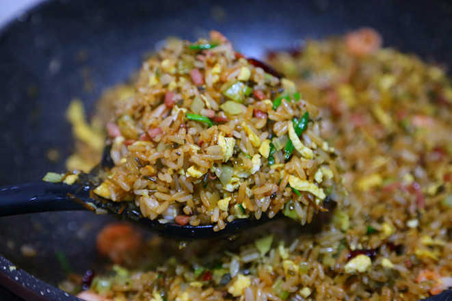Soy Sauce Shrimp Fried Rice recipe