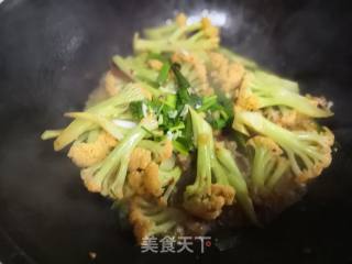 Braised Organic Cauliflower with Bean Paste recipe