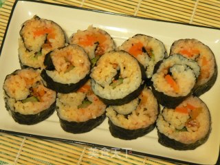 Spicy Squid Sushi and Cute Rice Balls recipe