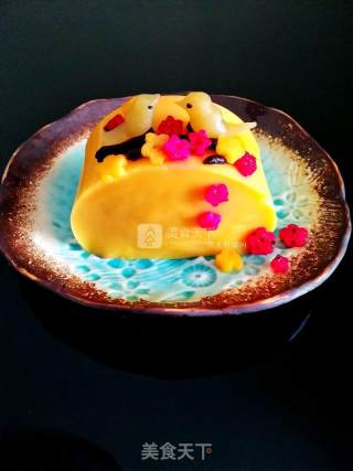 Niaoyu Flower Mango Pudding【creative Pudding】 recipe