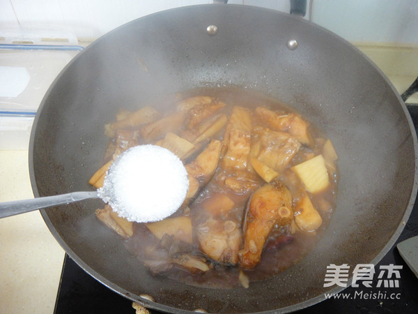 Braised Salted Fish with Bamboo Shoots recipe