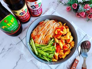 Longxu Noodles with Tomato Sauce and Egg recipe