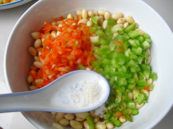 Double Peppers Mixed with Soybeans recipe