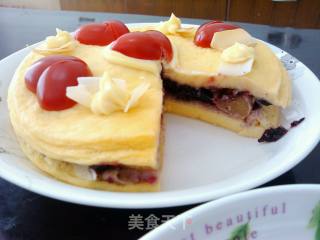 Sandwich Fruit Pie-healthy Steamed Cake recipe