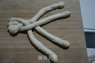 #trust之美#chinese Four-strand Braided Bread recipe