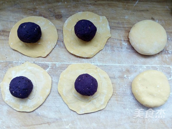 Creamy Purple Potato and Red Bean Pie recipe