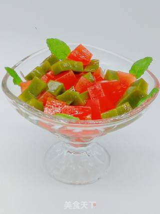 Green Tea Watermelon Jelly recipe