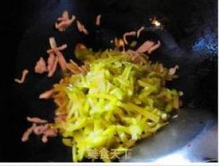 Stir-fried Mustard with Shredded Pork recipe