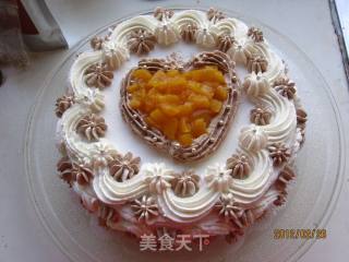 Novice Cocoa Decorated Birthday Cake recipe