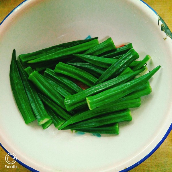 Fried Pork with Okra recipe