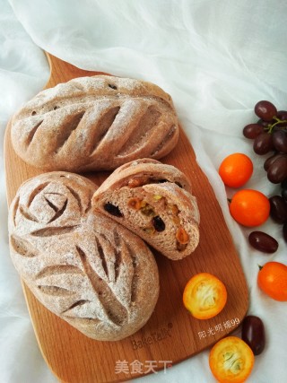 Brown Wheat Kumquat Ou Bun recipe