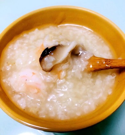 Seafood Porridge with Fresh Eyebrows recipe