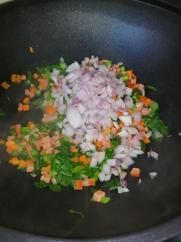 Make An Exquisite Meal~~fried Rice with Mixed Vegetables recipe