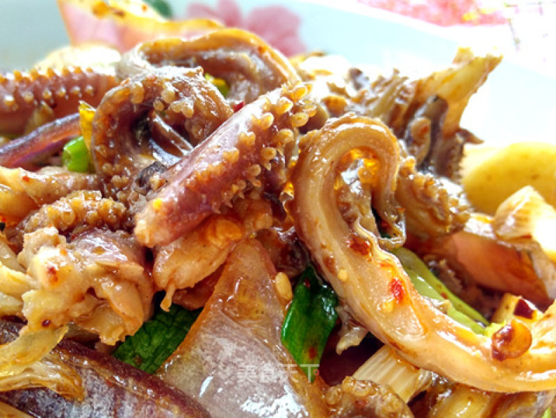 Pan-fried Squid Silk recipe