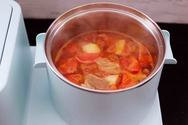 Tomato Beef Stew with Potatoes recipe