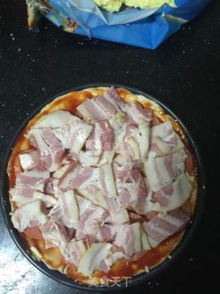 Bacon Ham Pizza recipe