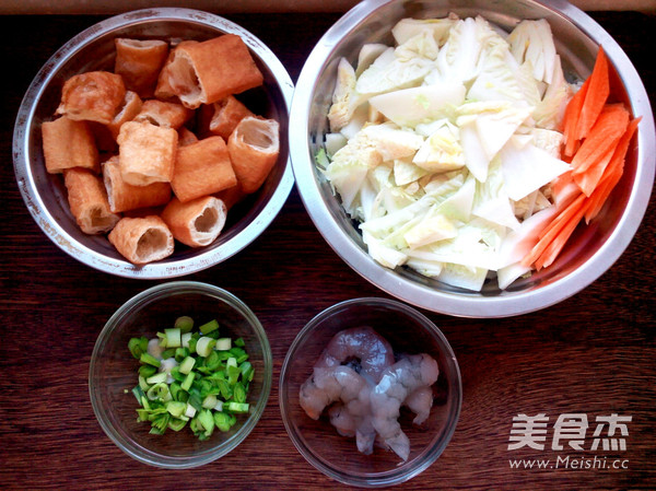 Choy Sum Stir-fried Fritters recipe