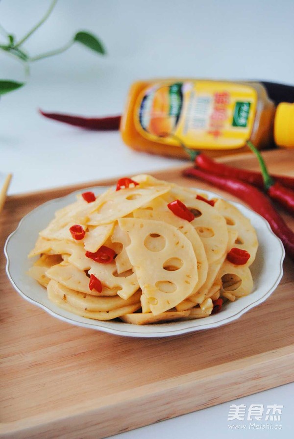 Hot and Sour Lotus Root Slices recipe