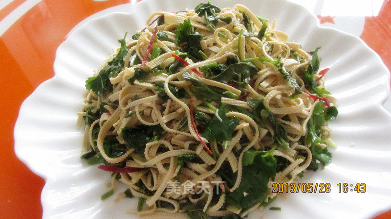 Toon Mixed with Bean Curd recipe