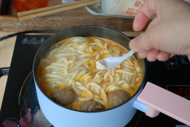 For One Person, Beef Ball Noodles, Delicious and Nutritious recipe