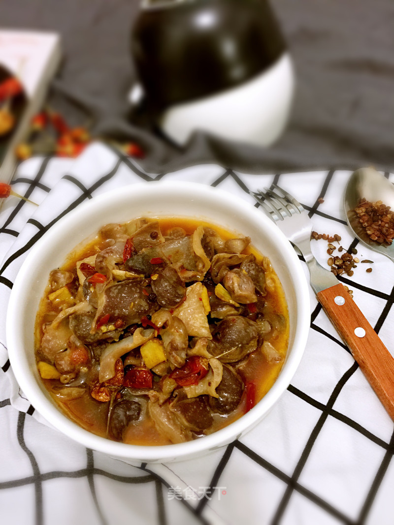 Spicy Duck Gizzards recipe