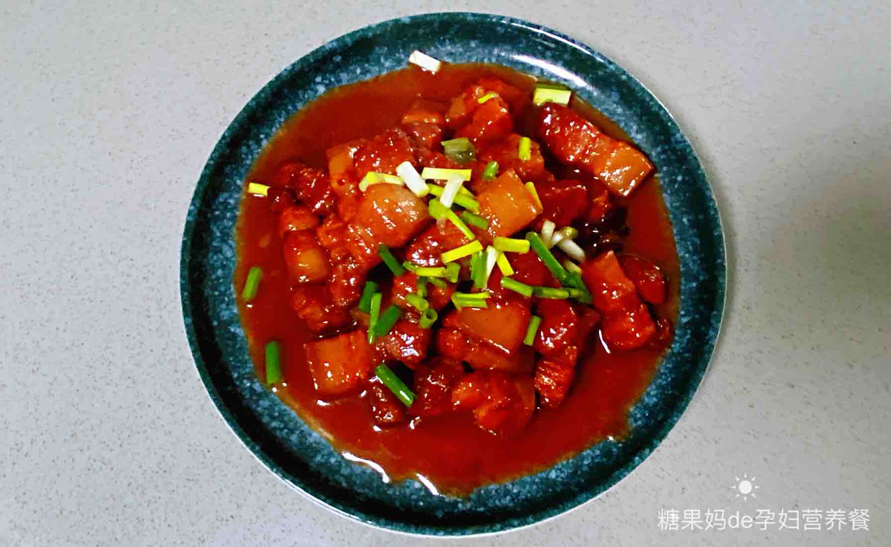 [recipe for Pregnant Women] Braised Pork with Fermented Bean Curd, Oily and Ruddy in Color, recipe