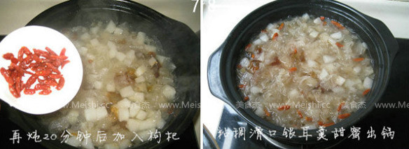 Red Pear and White Fungus Soup recipe