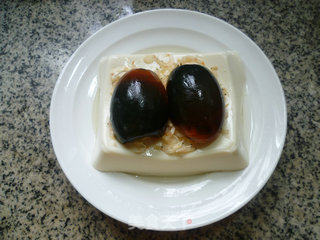 Shrimp and Preserved Egg with Tofu recipe